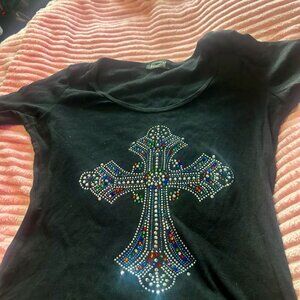 Freedom Celtic Cross Gemstones -Top